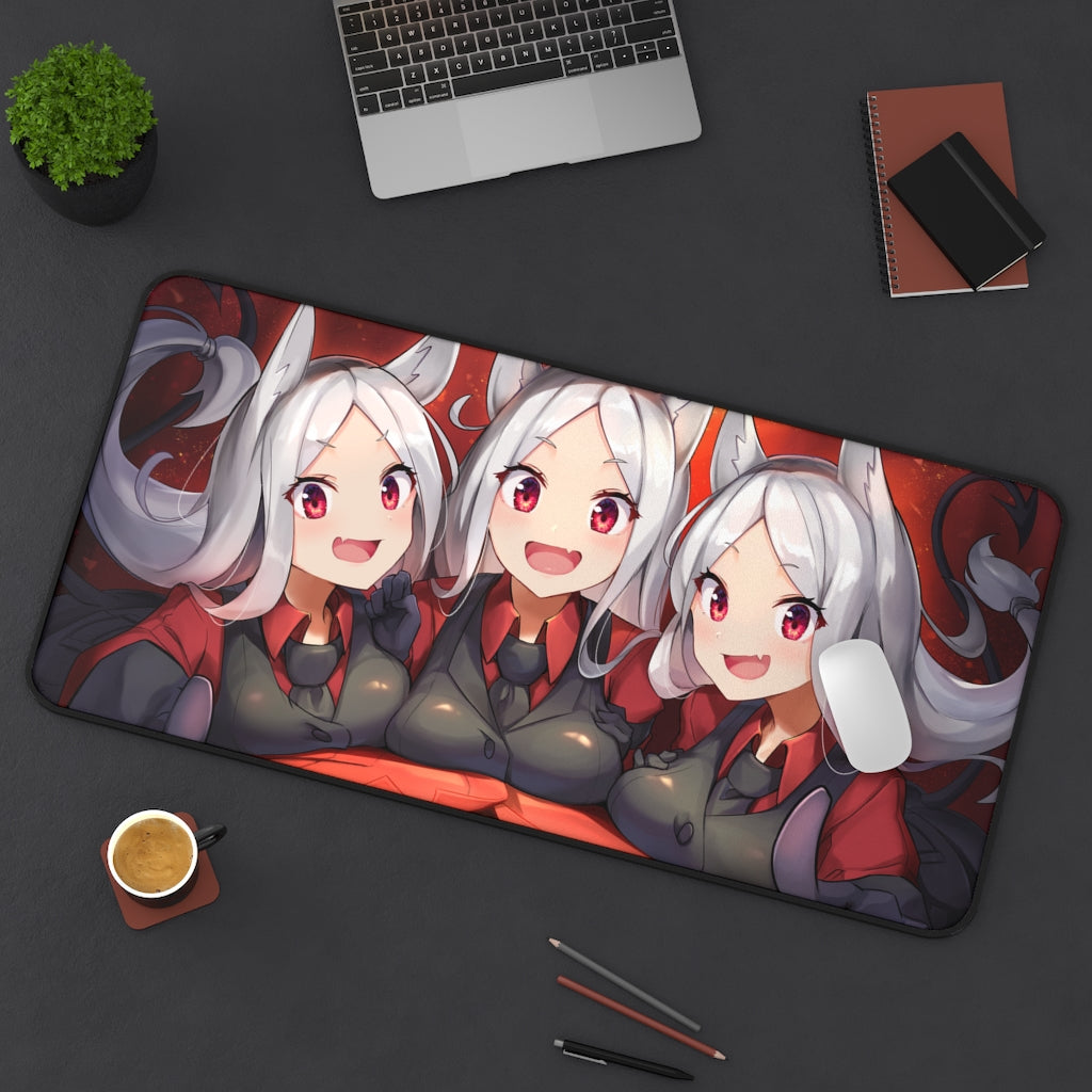 Cerberus Uniform Desk Mat - Large Helltaker Mousepad - Gaming Playmat