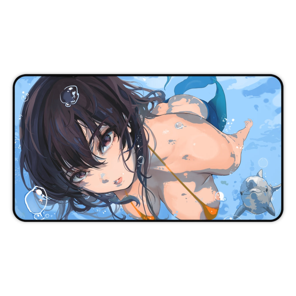 Komi San Sexy Mousepad - Mermaid Komi Can'T Communicate Ecchi Desk Mat - Anime Playmat