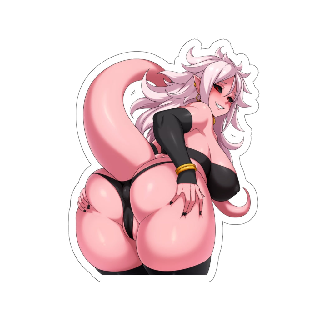 Dragon Ball Z Ecchi Waterproof Sticker - Big Butt Android 21 Vinyl Anime Decal