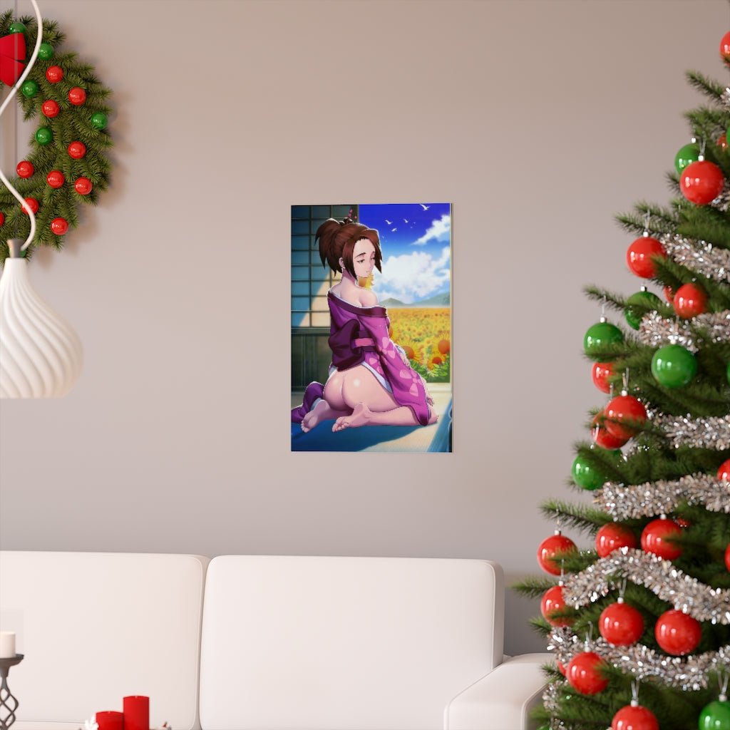 Nude Butt Fuu Samurai Champloo Ecchi Poster - Lewd Premium Matte Vertical Poster - Adult Wall Art