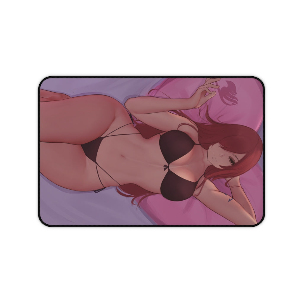 Fairy Tail Ecchi Mousepad - Thick Erza Scarlet Bikini - Large Desk Mat - Sexy Anime Playmat