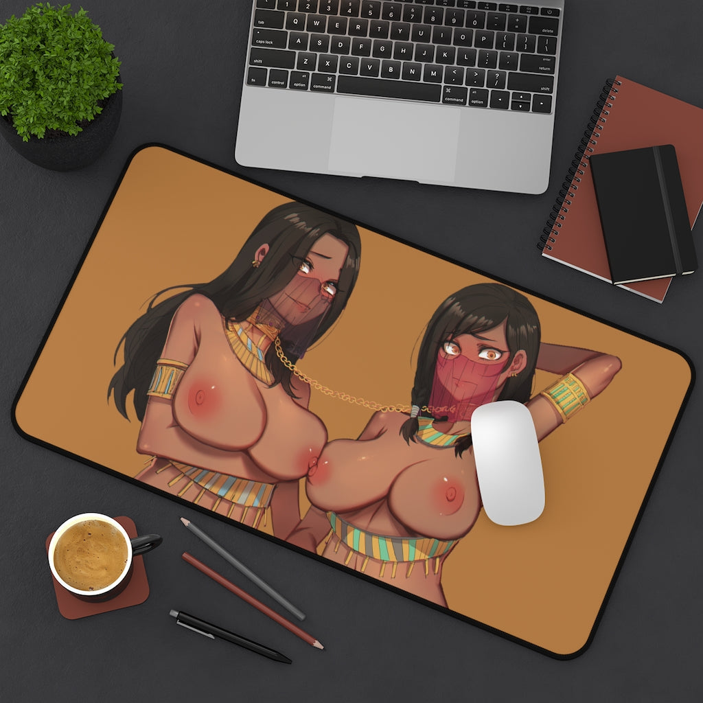 Overwatch Nude Tits Pharah and Captain Amari Desk Mat - Non Slip Mousepad