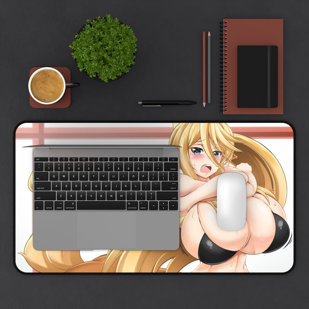 Monster Musume Sexy Mousepad - Centorea Shianus Big Boobs Anime Desk Mat - Ecchi Furry Monster Girl Playmat