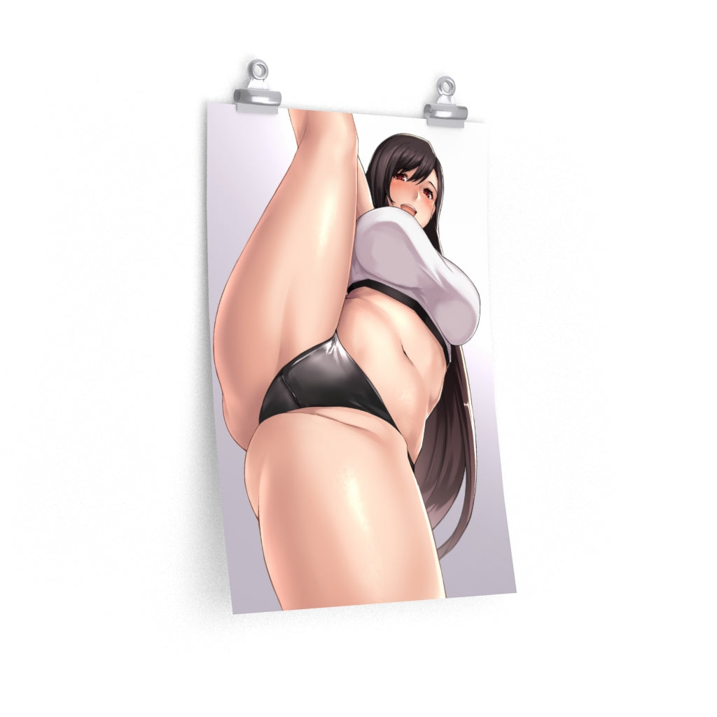 Sexy Tifa Split Final Fantasy 7 Poster - Lewd Premium Matte Vertical Poster - Adult Wall Art