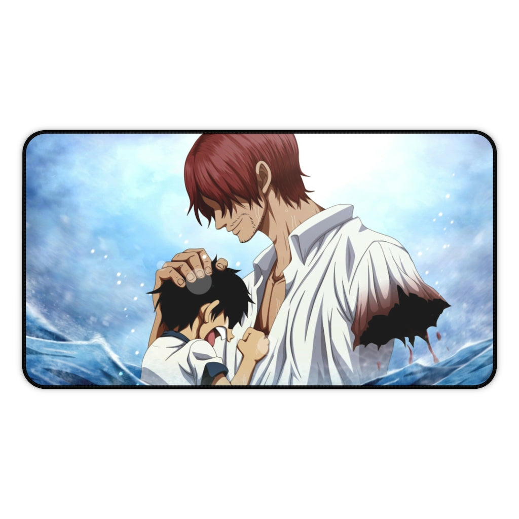 Shanks & Luffy - One Piece Large Mouse Pad / Desk Mat - The Mouse Pads Ninja 12" × 22" Home Decor