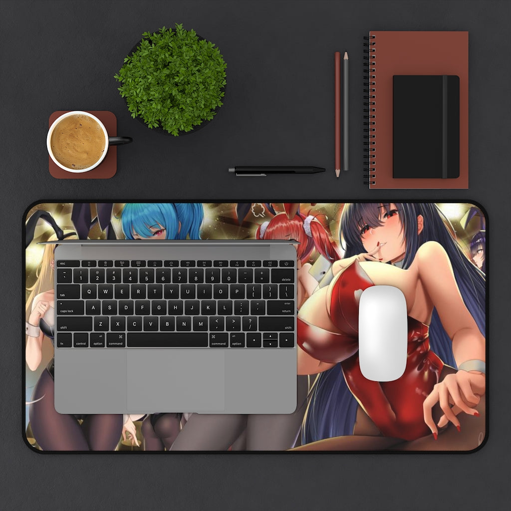 Large Anime Ecchi Desk Mat | Bunny Waifus | Big Gaming Mousepad - MTG Playmat