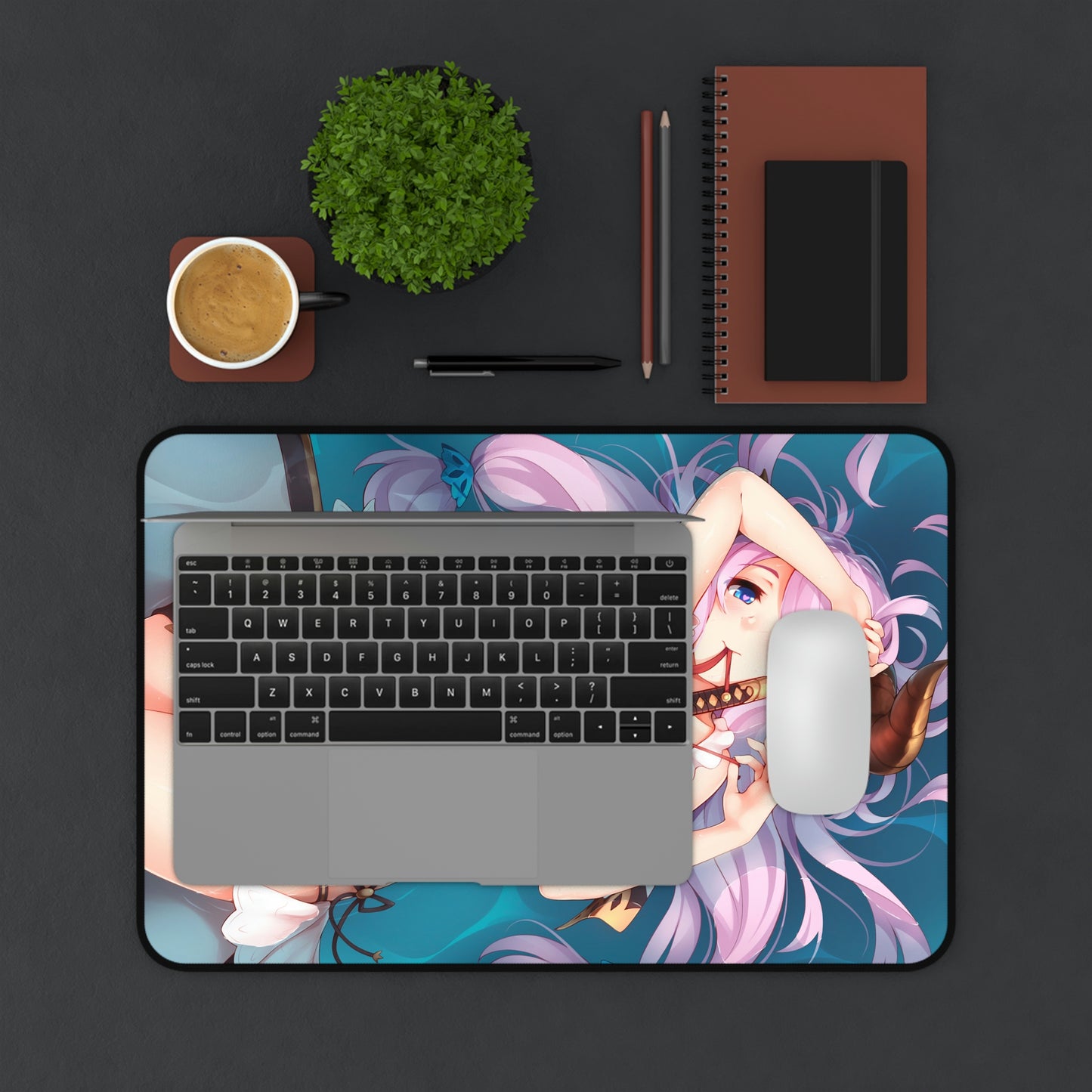 Sexy Narmaya Granblue Fantasy Desk Mat - Non Slip Gaming Mousepad