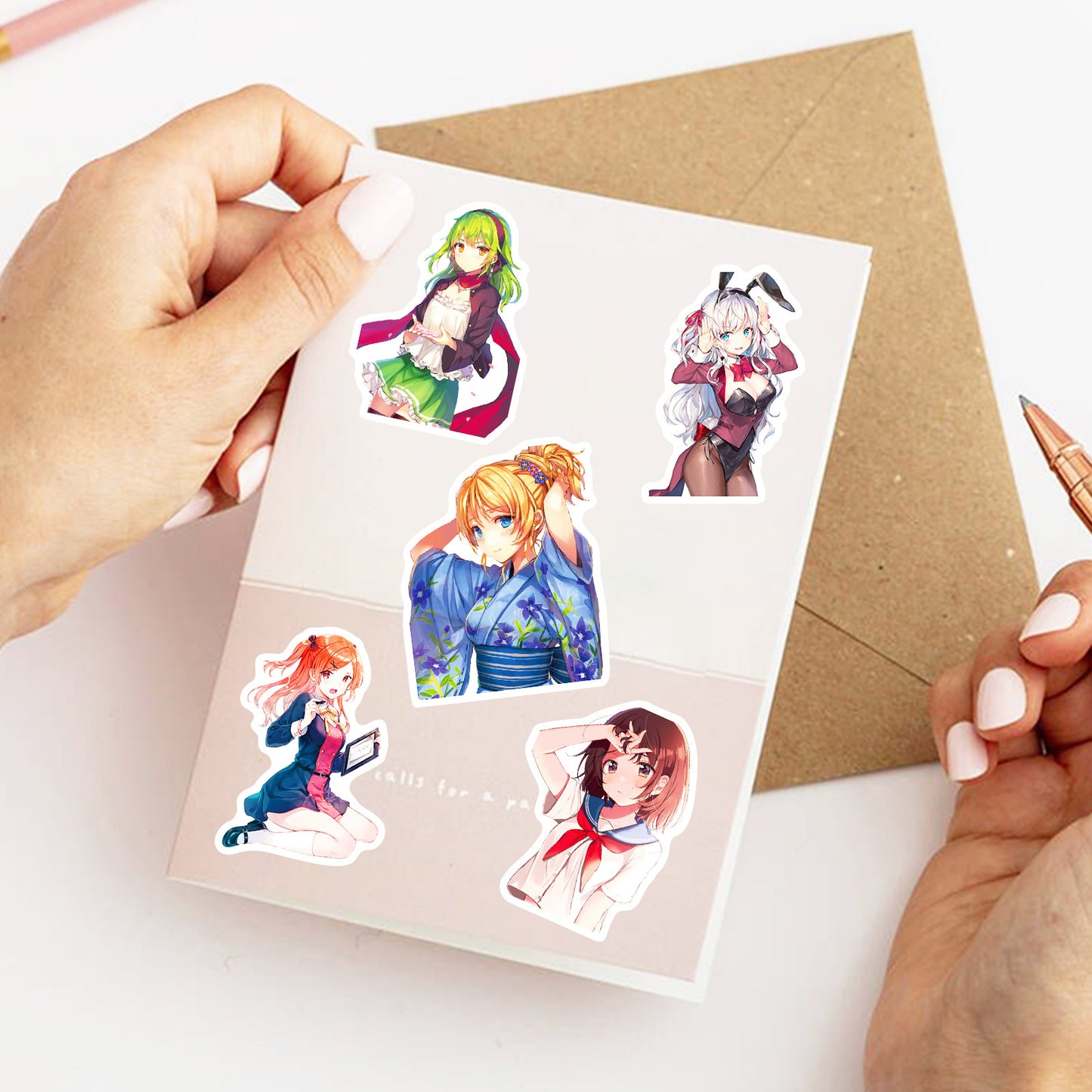 200 pcs Sexy Anime stickers | 200Pcs - Anime hot Stickers | Anime kawai Stickers | for Laptop ,Mobile, Luggage ,Car Sticker.