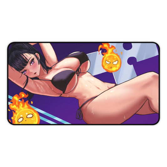 Fire Force Maki Oze Hot Bikini Gaming Desk Mat - Anime Mousepad - Sexy Girl Playmat