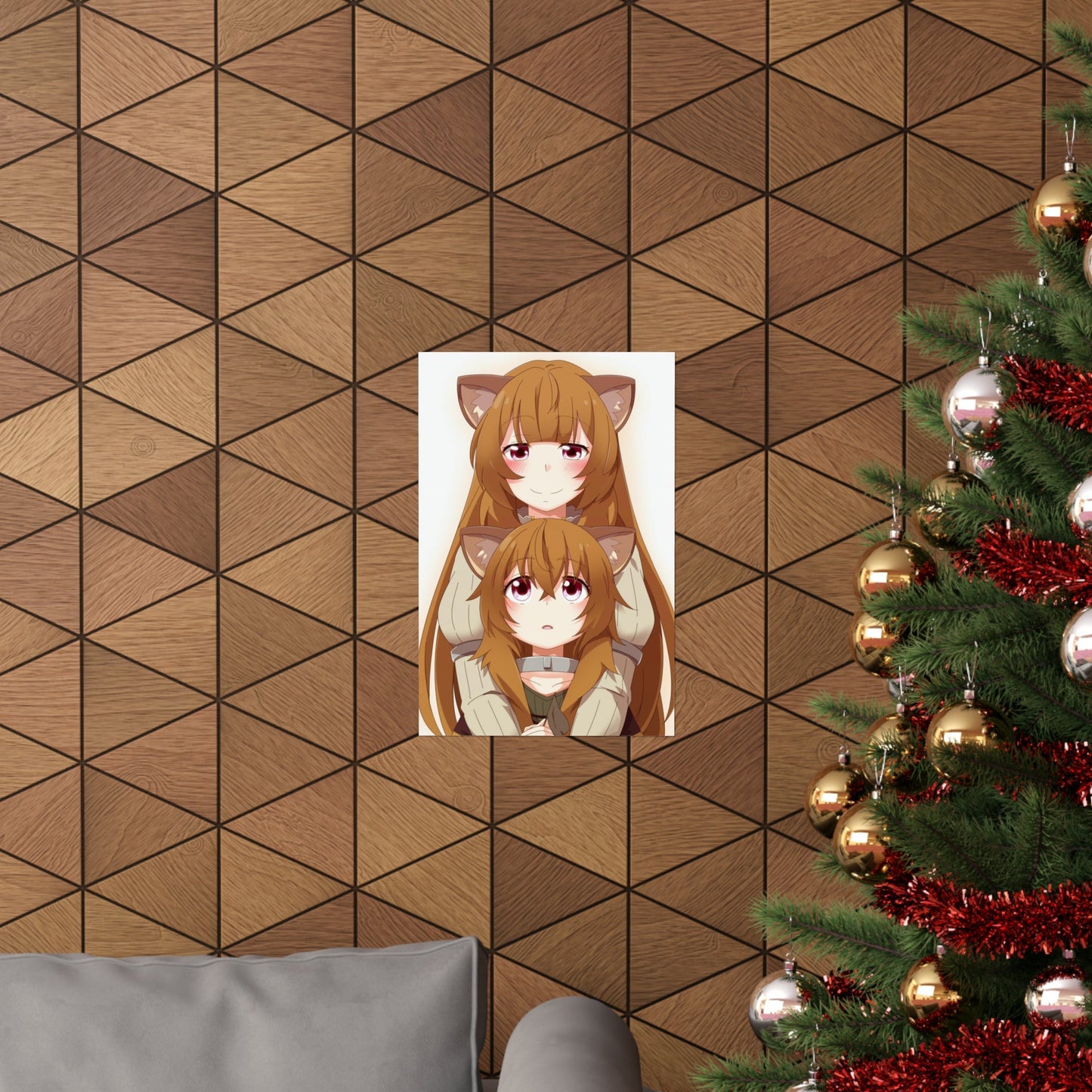 The Rising of the Shield Hero Poster - Raphtalia and Child Raphtalia Anime Wall Art Decor - Premium Matte Vertical Poster - Manga Print