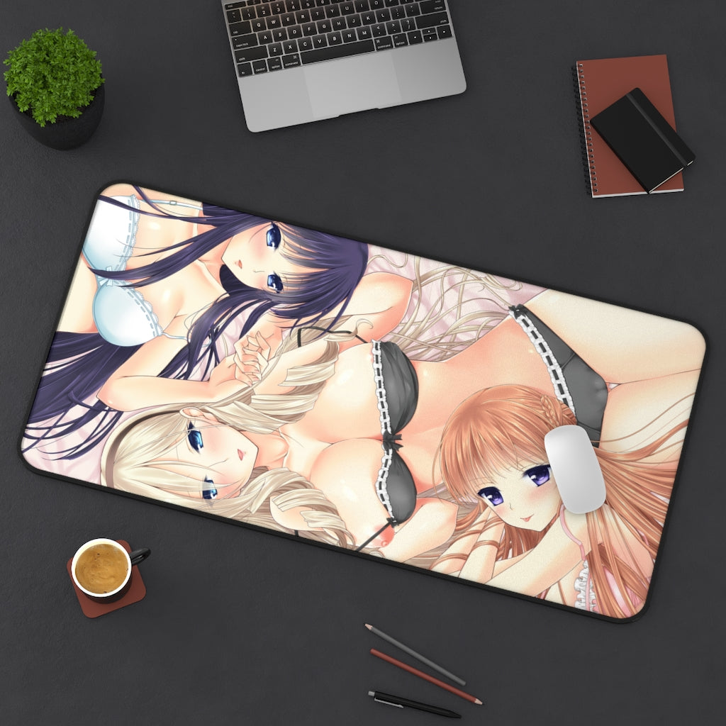 Walkure Romanze Lingerie Waifus Desk Mat- Sexy Anime Girls Mousepad - Gaming Playmat