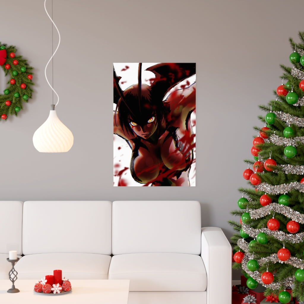 Big Boobs Devilman Lady Poster - Lewd Premium Matte Vertical Poster - Adult Wall Art