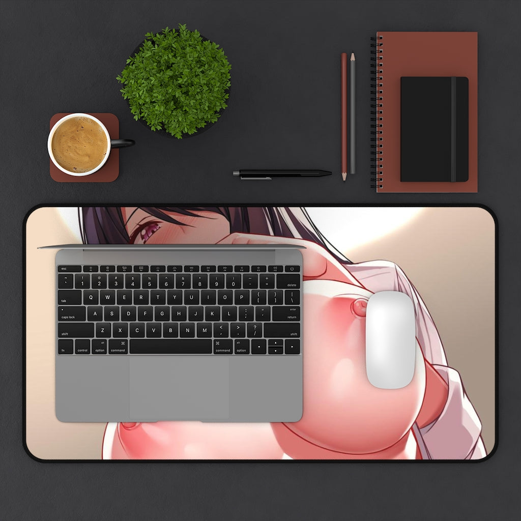 Sexy Anime Mousepad Thick Waifu - Boobs Desk Mat - Big Gaming Mouse Pad - MTG Playmat