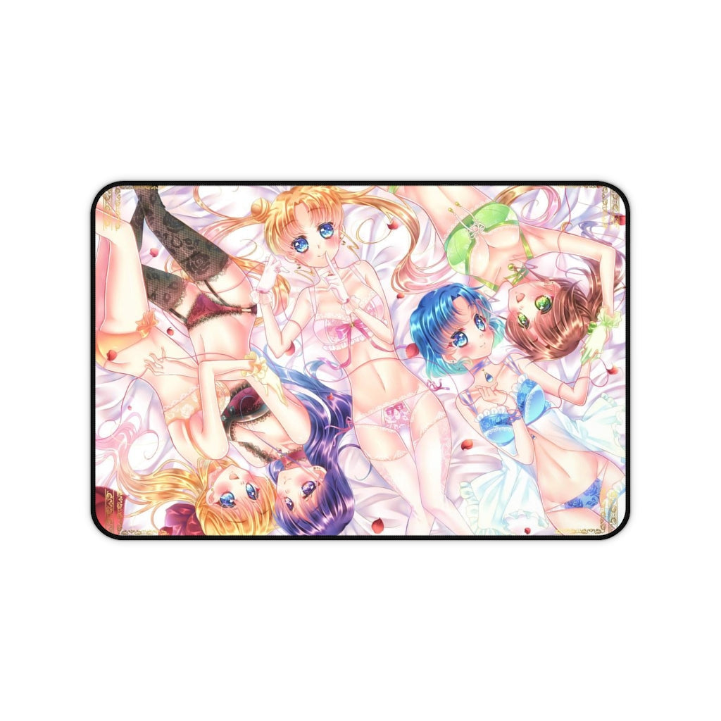 Sailor Moon Ecchi Mousepad - Female Cast Lingerie Desk Mat - Large Mouse Pad - MTG Playmat