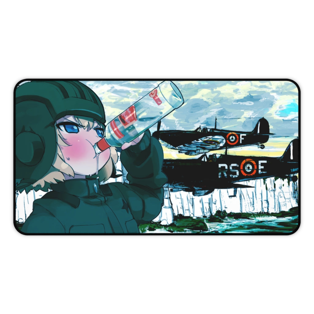 Kawai Anime Girls Mouse Pads - Kawai World war - The Mouse Pads Ninja 12" × 22" Home Decor