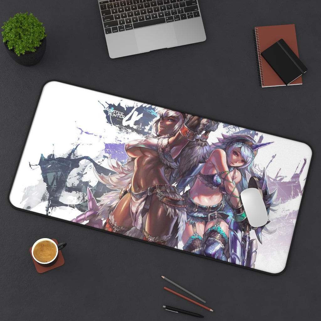 Sexy Monster Hunter Mousepad - Ecchi Large Desk Mat - Gaming Playmat