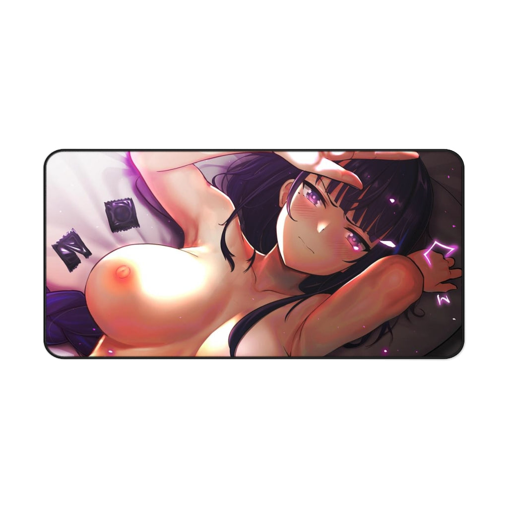 Nude Raiden Shogun Genshin Impact Desk Mat - Non Slip Mousepad