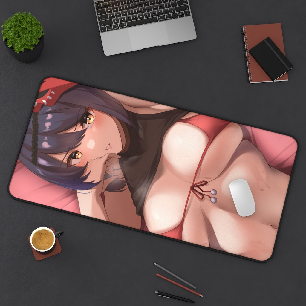 Genshin Impact Kujou Sara Bikini Desk Mat - Non Slip Mousepad