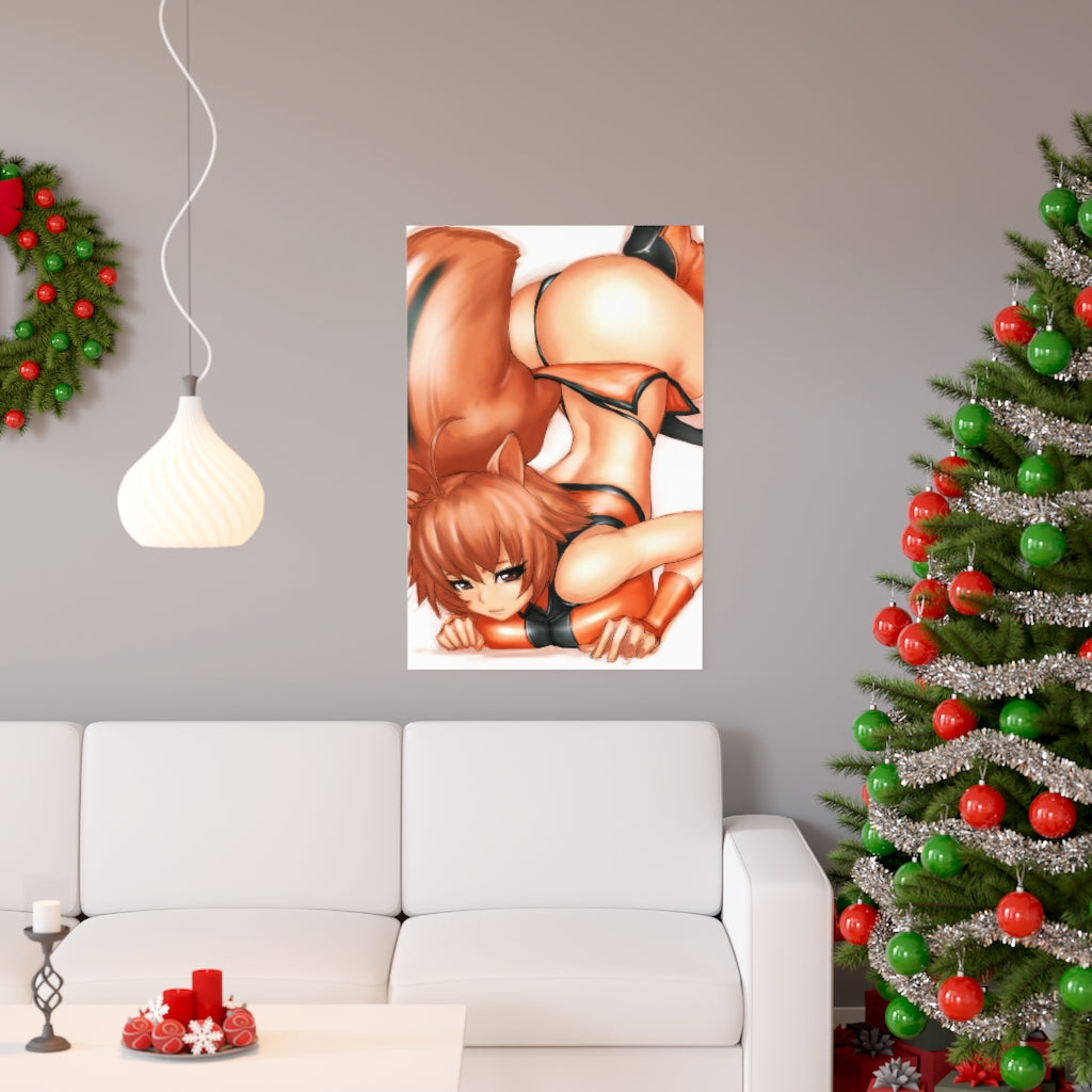 Makoto Nanaya Blazblue Poster - Lewd Premium Matte Vertical Poster - Adult Wall Art