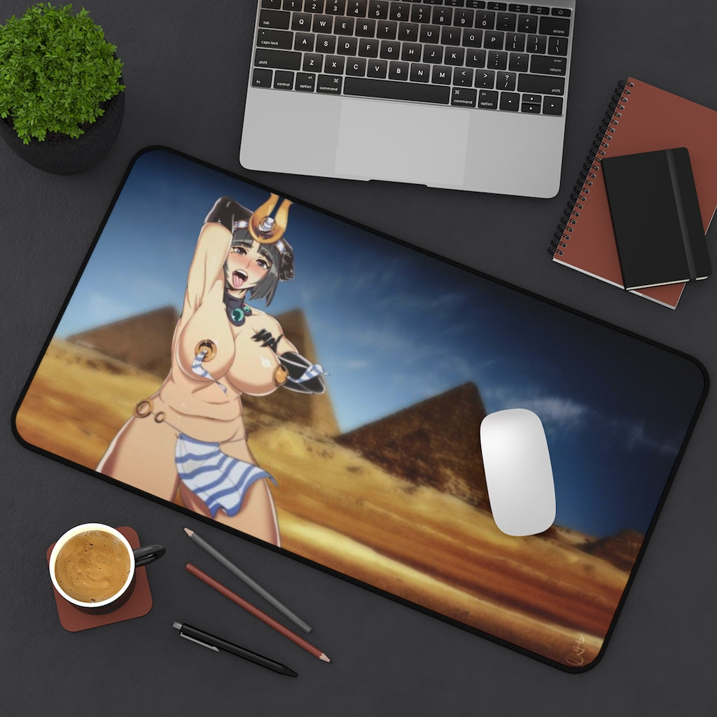 Sexy Menace Queen's Blade Pyramids Desk Mat - Non Slip Mousepad