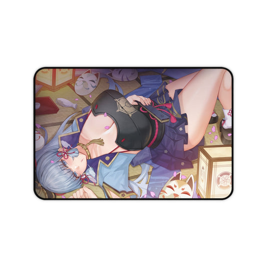 Genshin Impact Sexy Mousepad - Hot Ayaka Gaming Desk Mat - Ecchi Playmat