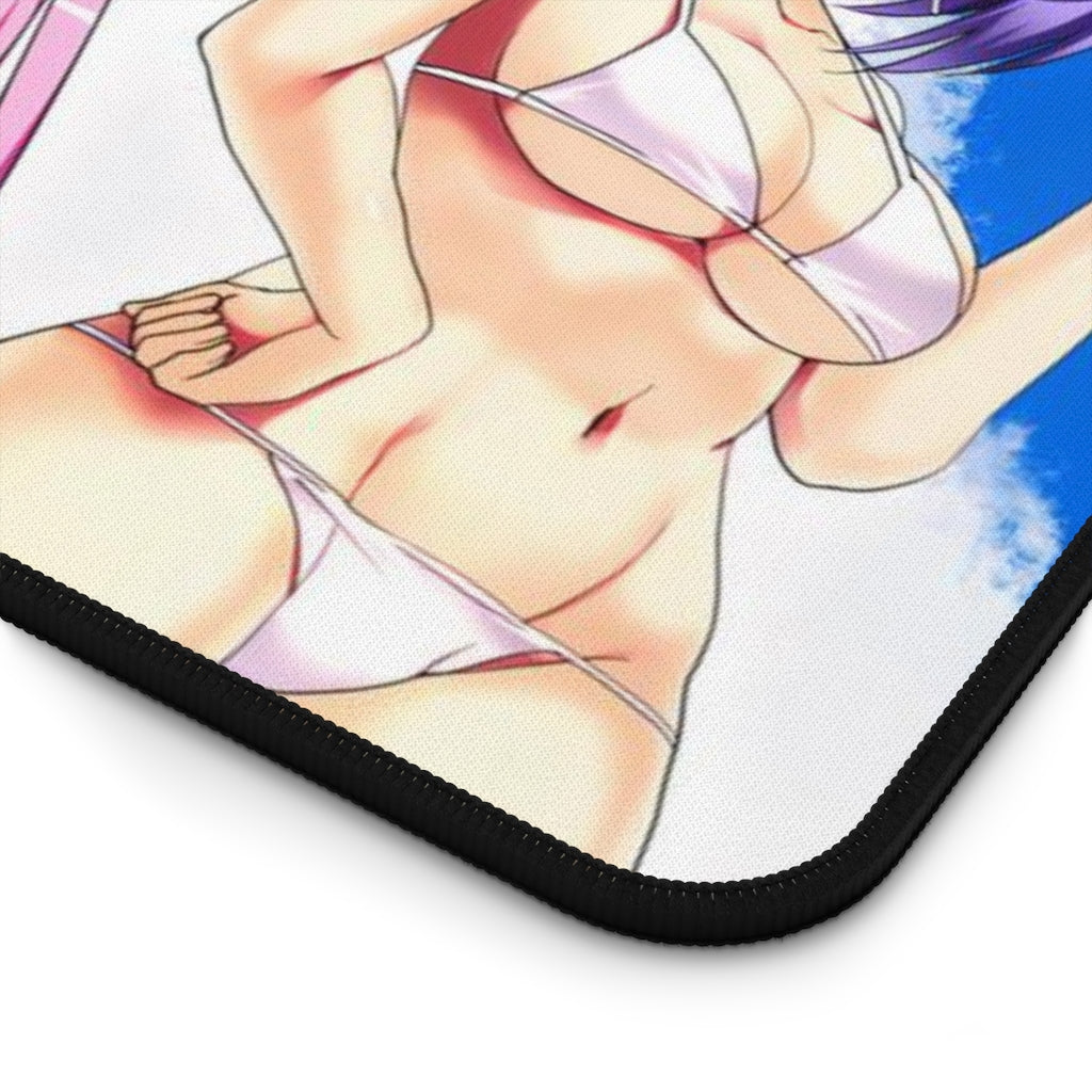 Rosario + Vampire Sexy Bikini Waifus Desk Mat - Non Slip Mousepad