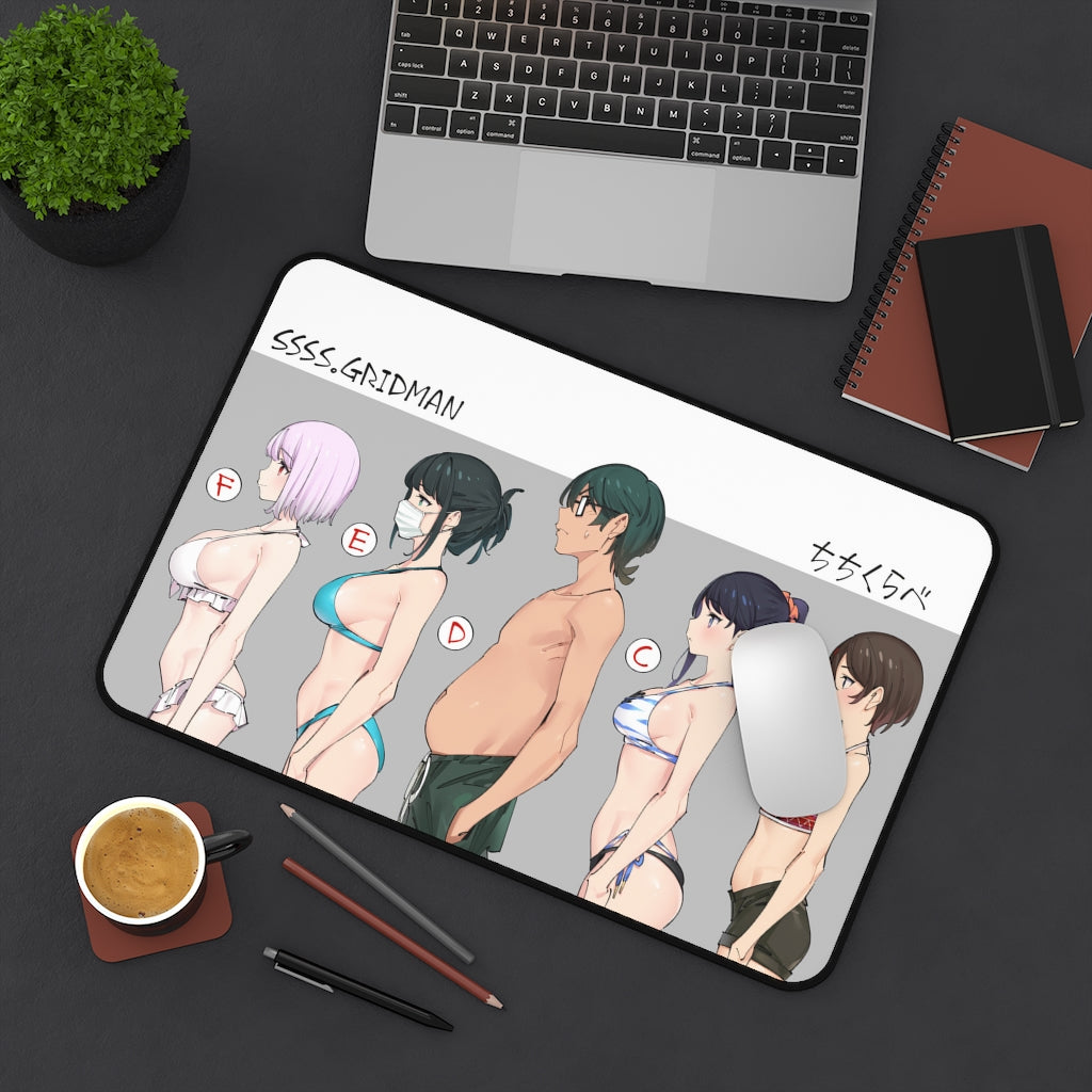 SSSS Gridman Boobs Size Bust Chart Mousepad - Non Slip Desk Mat