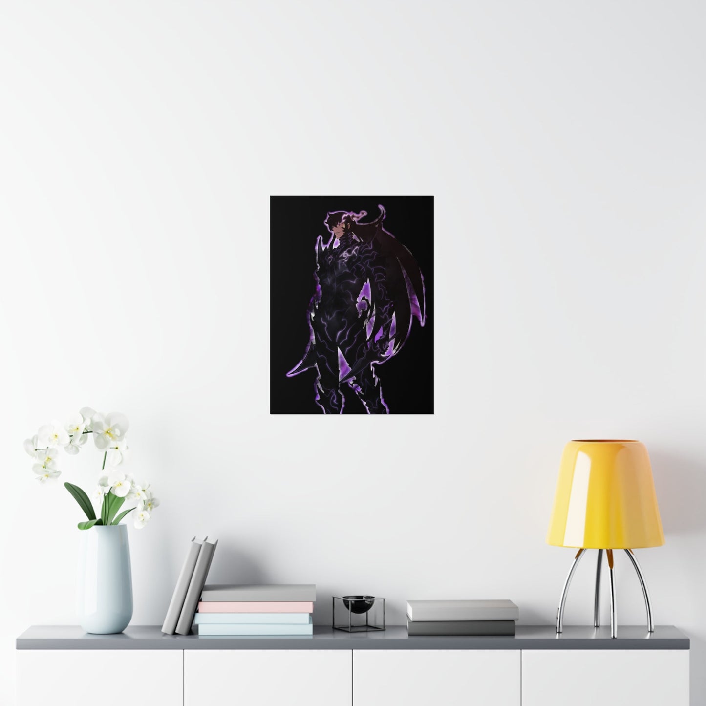 Solo Leveling Poster - Premium Matte Vertical Poster - Sung Jin Woo God Form Anime Wall Art Decor