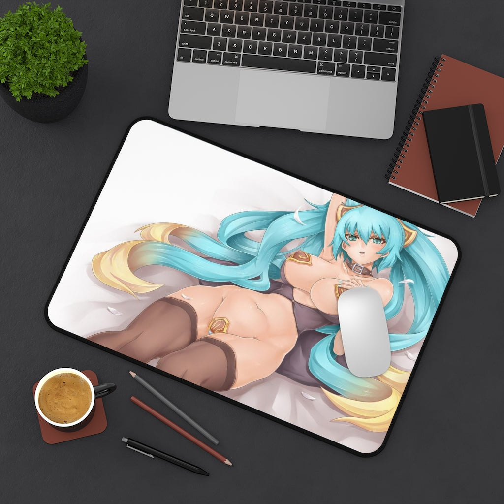 League Of Legends Sexy Mousepad - Sona Pasties Gaming Desk Mat - Ecchi Playmat