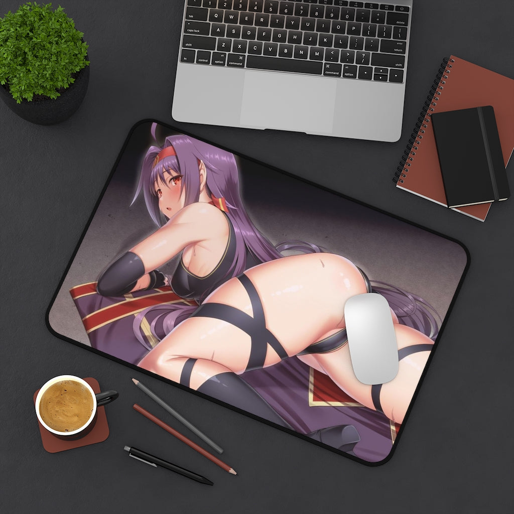 Sword Art Online Mousepad - Konno Yuuki Large Desk Mat - Ecchi Mouse Pad