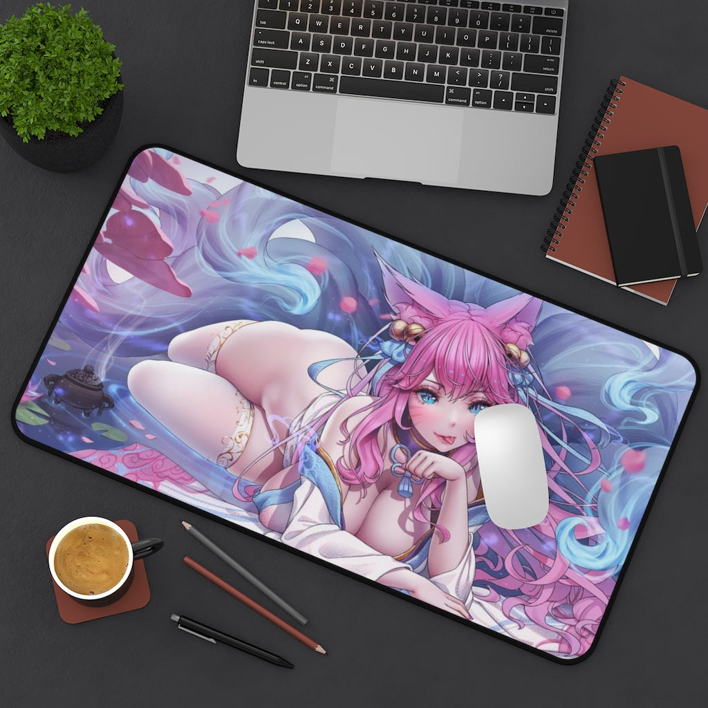 Sexy Ahri Mousepad Doujin - LoL Desk Mat - Big Gaming Mouse Pad - MTG Playmat