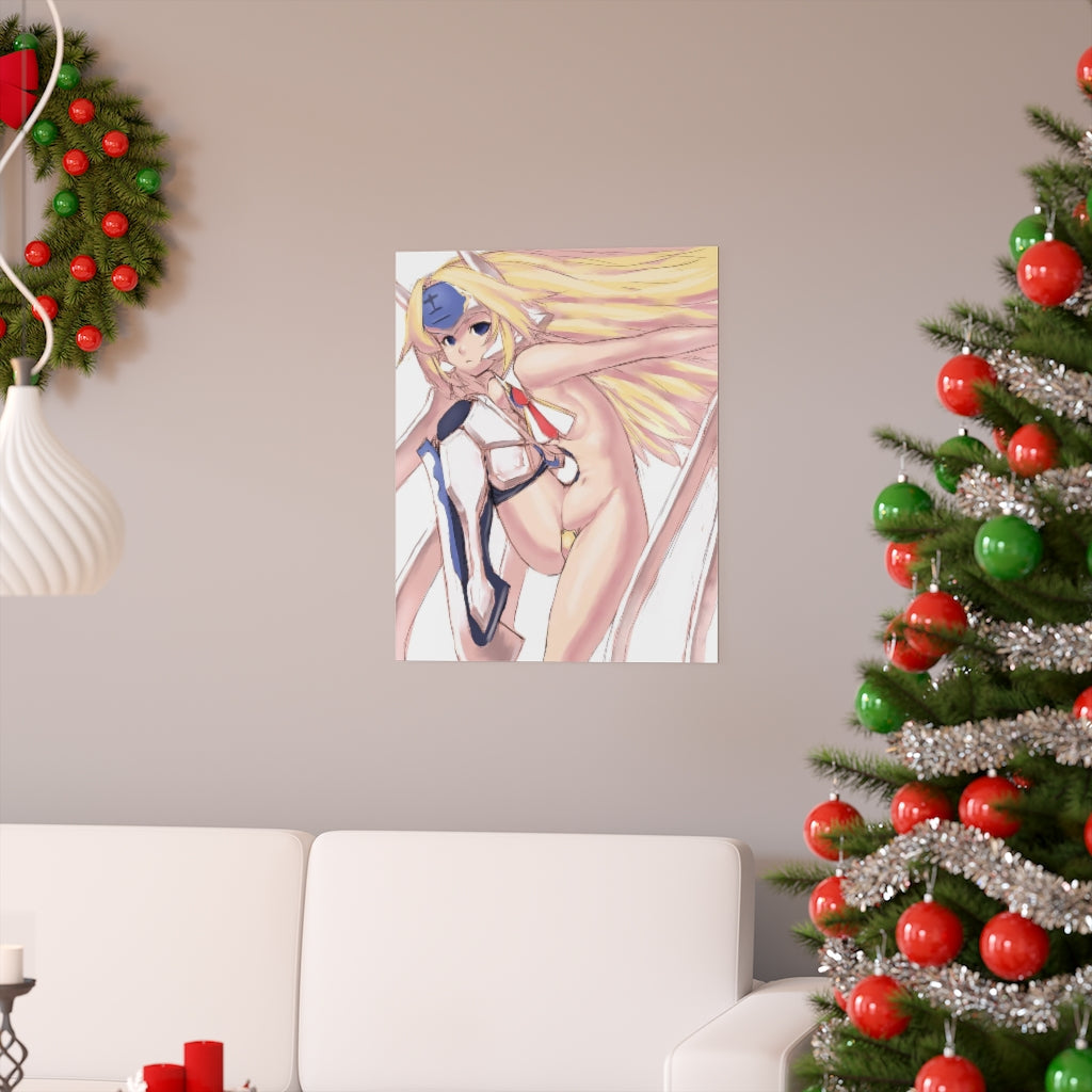 Mu 12 Blazblue Poster - Lewd Premium Matte Vertical Poster - Adult Wall Art