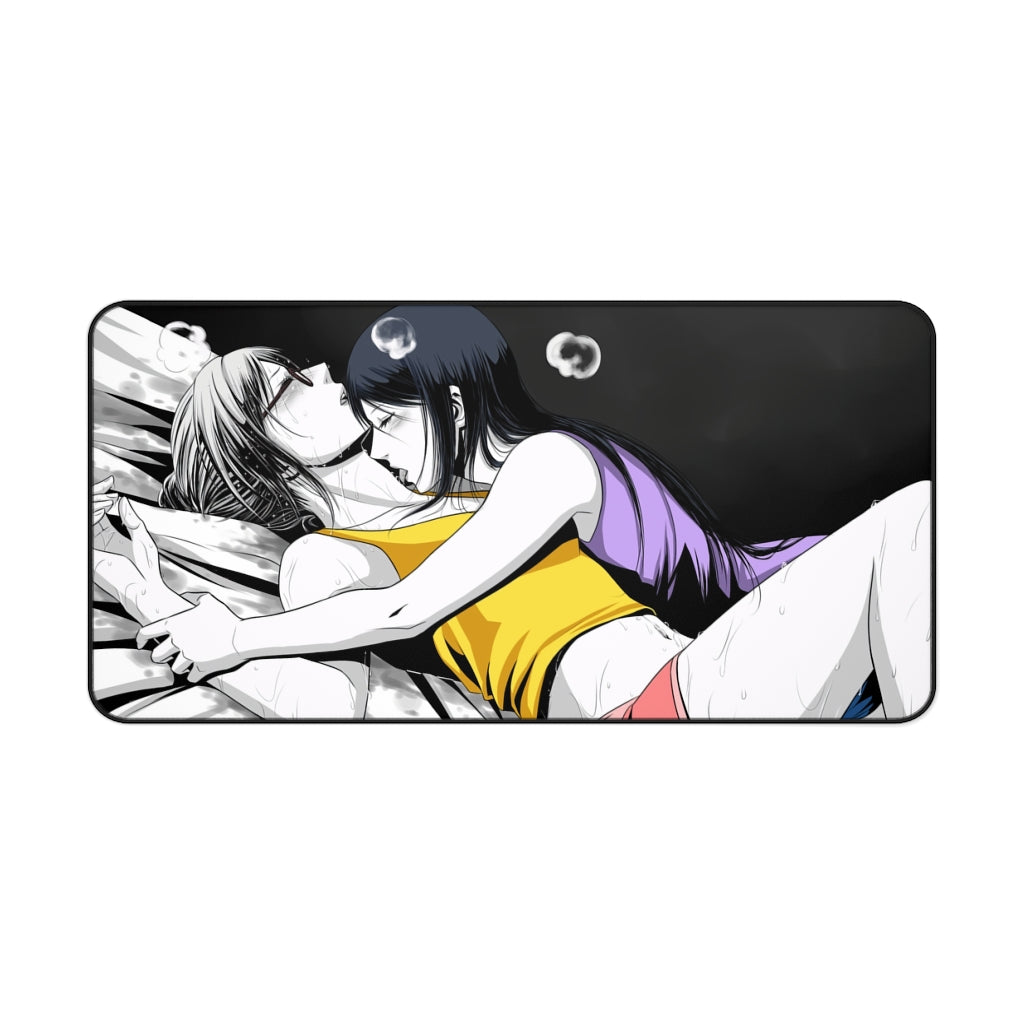 Prison School Sexy Shiraki Meiko and Kurihara Mari Desk Mat - Gaming Mousepad - Non Slip Playmat