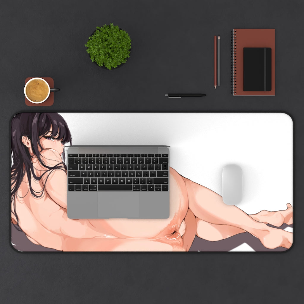 Komi Shouko Hentai Nude Butt Komi San Can't Communicate Desk Mat - Lewd Mousepad - Anime Girl Playmat