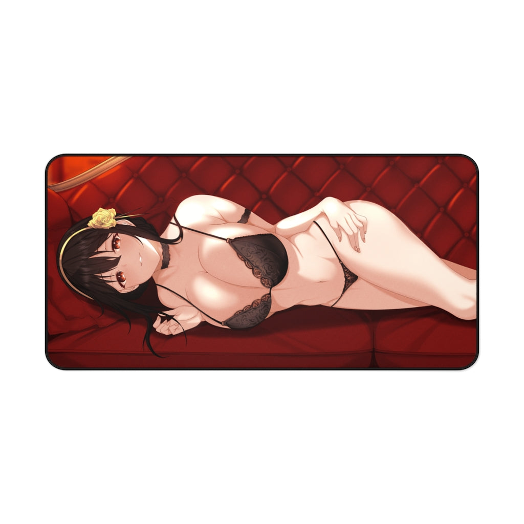 Spy x Family Yor Forger Sexy Lingerie Desk Mat - Non Slip Mousepad - Sexy Girl Playmat