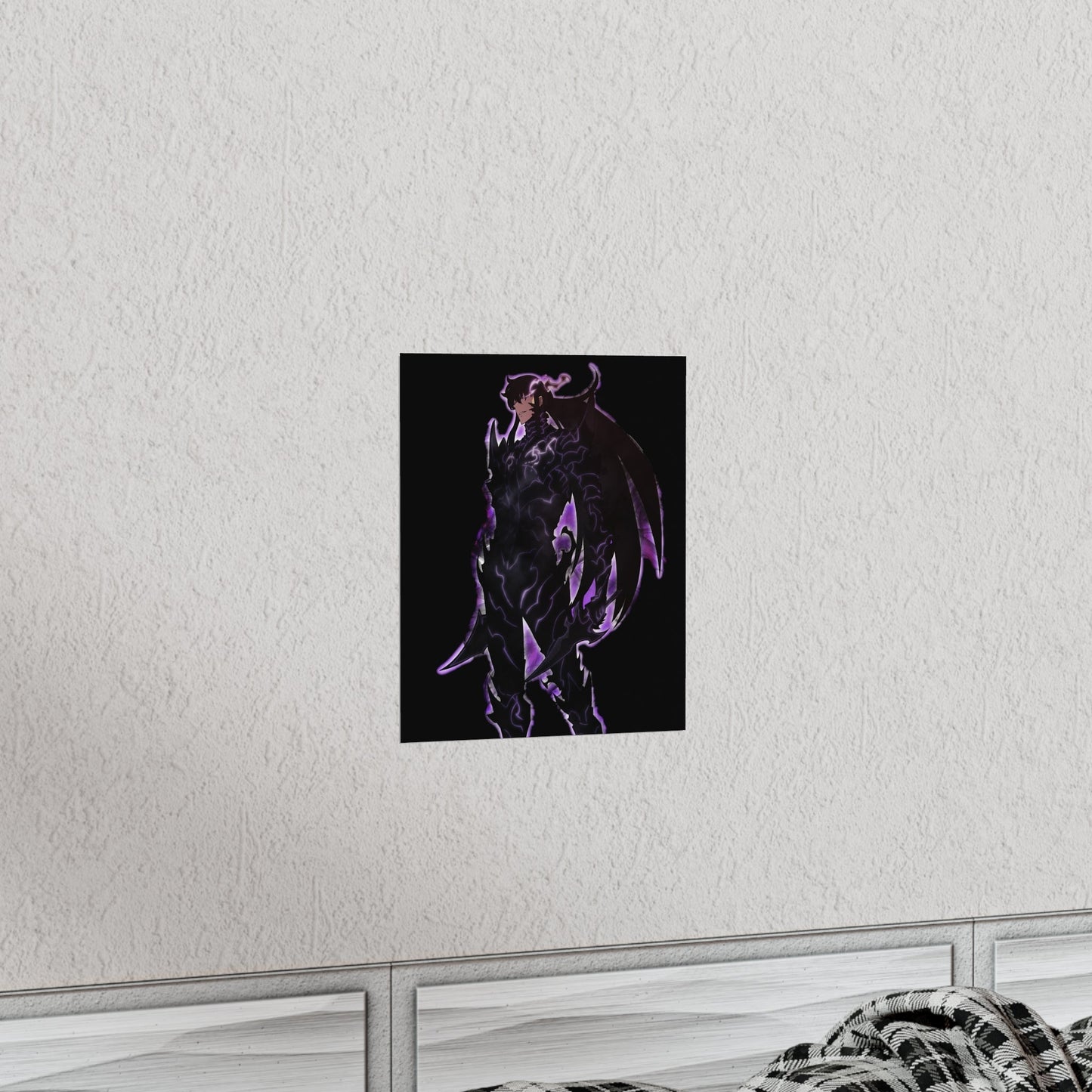 Solo Leveling Poster - Premium Matte Vertical Poster - Sung Jin Woo God Form Anime Wall Art Decor