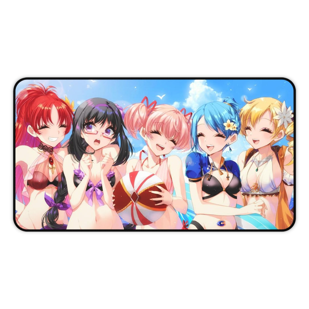 Puella Magi Madoka Magica Sexy Mousepad - Bikini Waifus XXL Anime Desk Mat - Ecchi Desk Pad