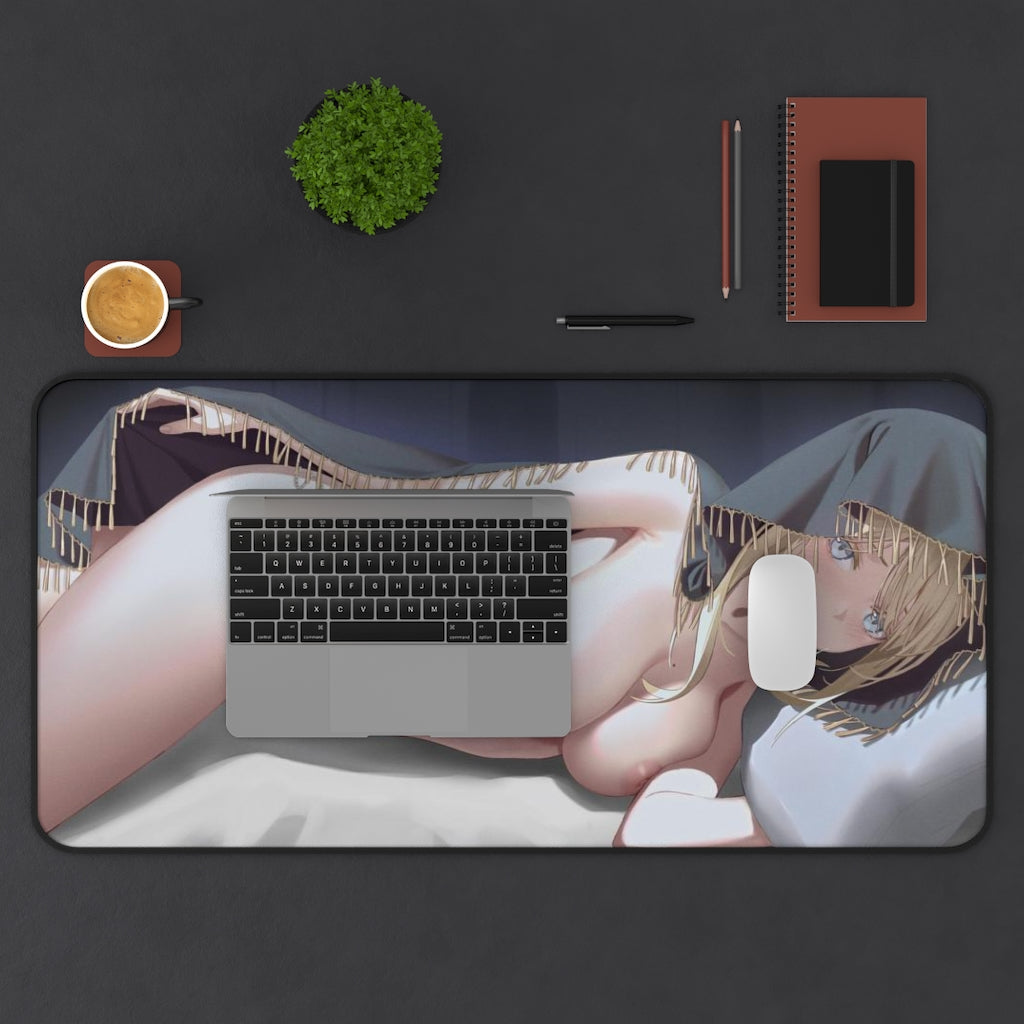 Fia the Naked Deathbed Companion Elden Ring Desk Mat - Non Slip Mousepad