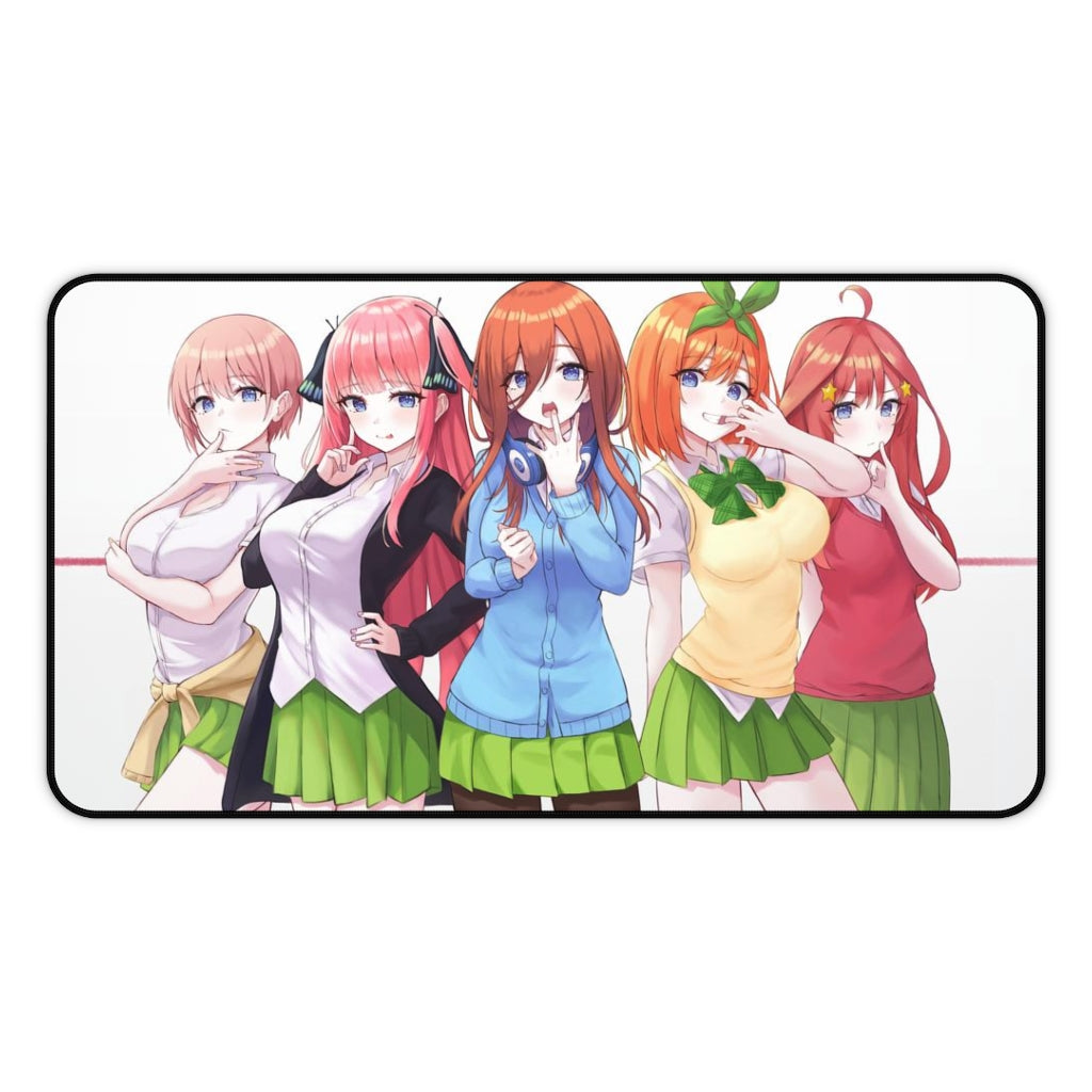 The Quintessential Quintuplets Anime Mousepad - Large Ecchi Desk Mat - School Girls Mouse Pad - MTG Playmat