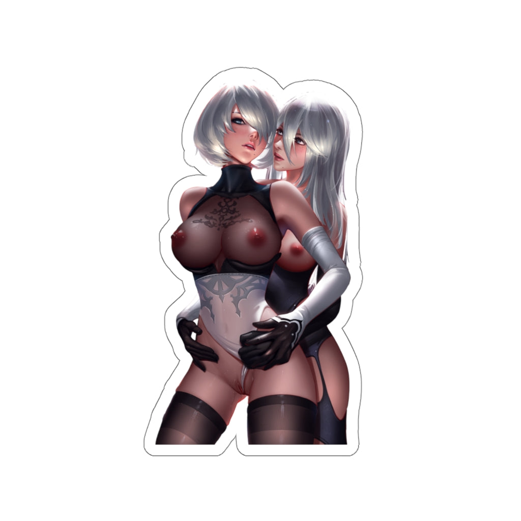 Nier Automata Lesbian Yuri Androids Waterproof Hentai Sticker - Anime Car Decal