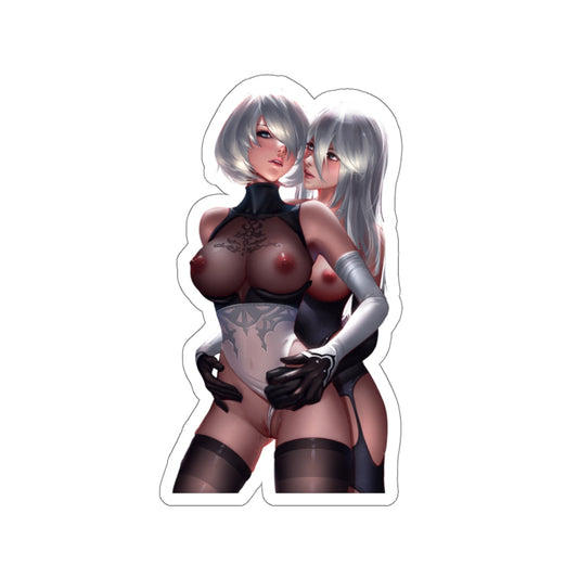 Nier Automata Lesbian Yuri Androids Waterproof Hentai Sticker - Anime Car Decal