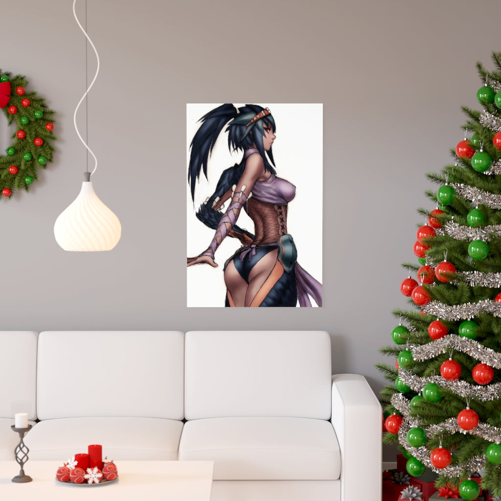 Nargacuga Monster Hunter Poster - Lewd Premium Matte Vertical Poster - Adult Wall Art