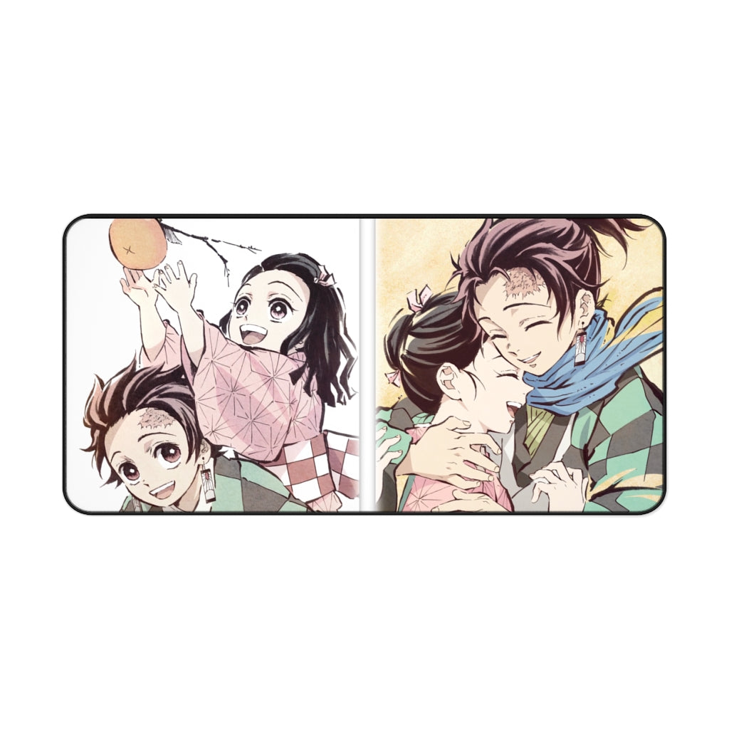 Demon Slayer Mouse pad Anime Large Desk Mat - Tanjiro Kamado & Nezuko Kamado - The Mouse Pads Ninja Home Decor