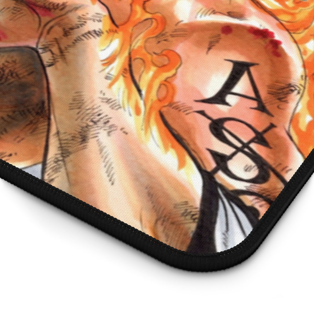 Fire Fist ACE - One Piece Non-Slip Mouse Pad / Desk Mat - The Mouse Pads Ninja Home Decor