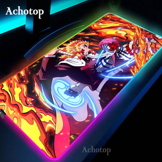 Anime Demon Slayer Mousepad Gaming Mouse Pad RGB LED omputer Desk Pad - The Mouse Pads Ninja 2 / 300x900x3mm