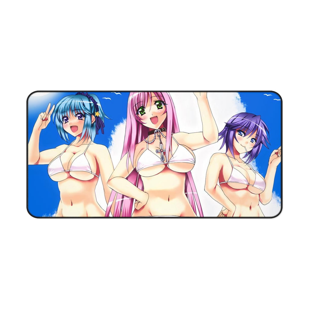 Rosario + Vampire Sexy Bikini Waifus Desk Mat - Non Slip Mousepad