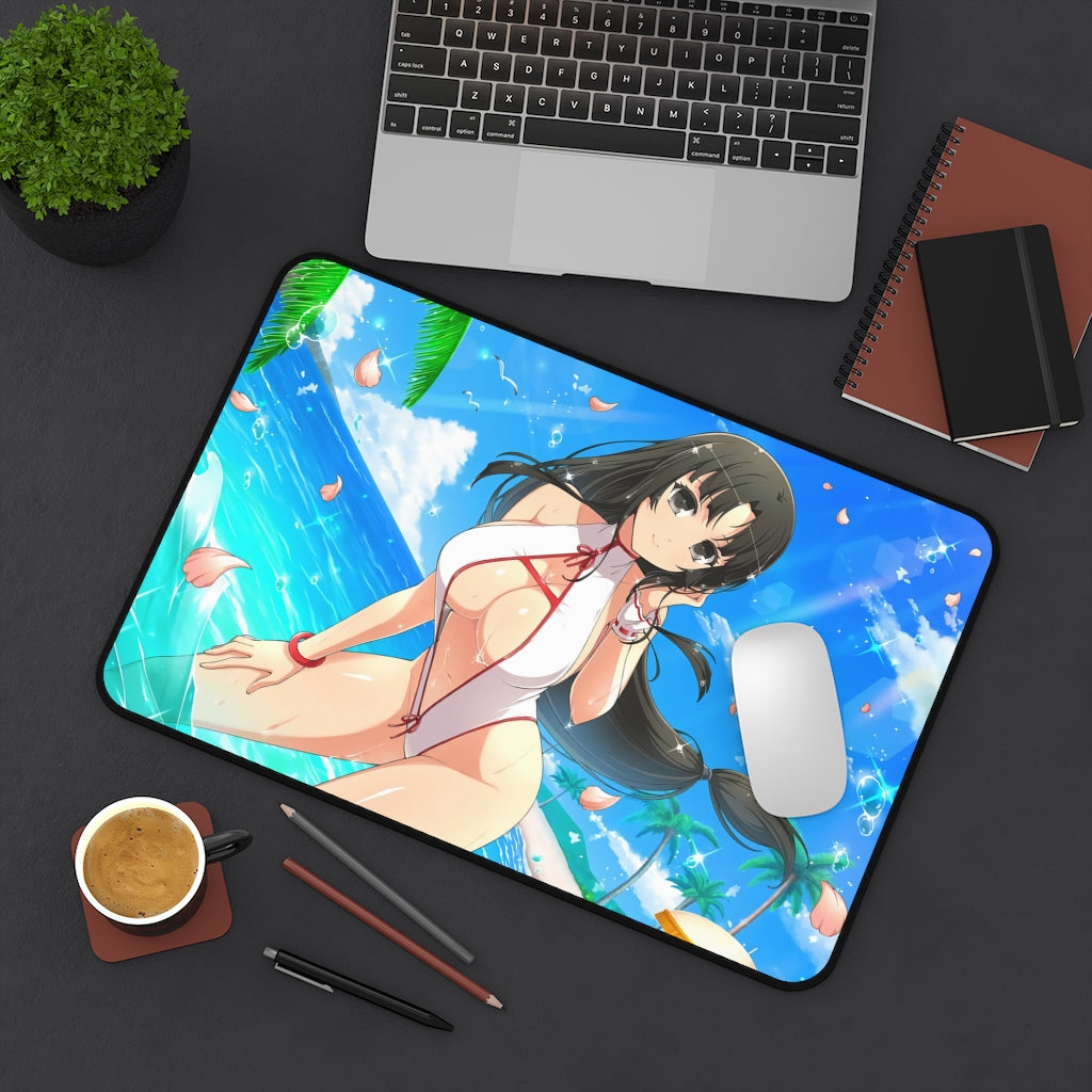 Sexy Tomoe Queen's Blade Desk Mat - Non Slip Mousepad