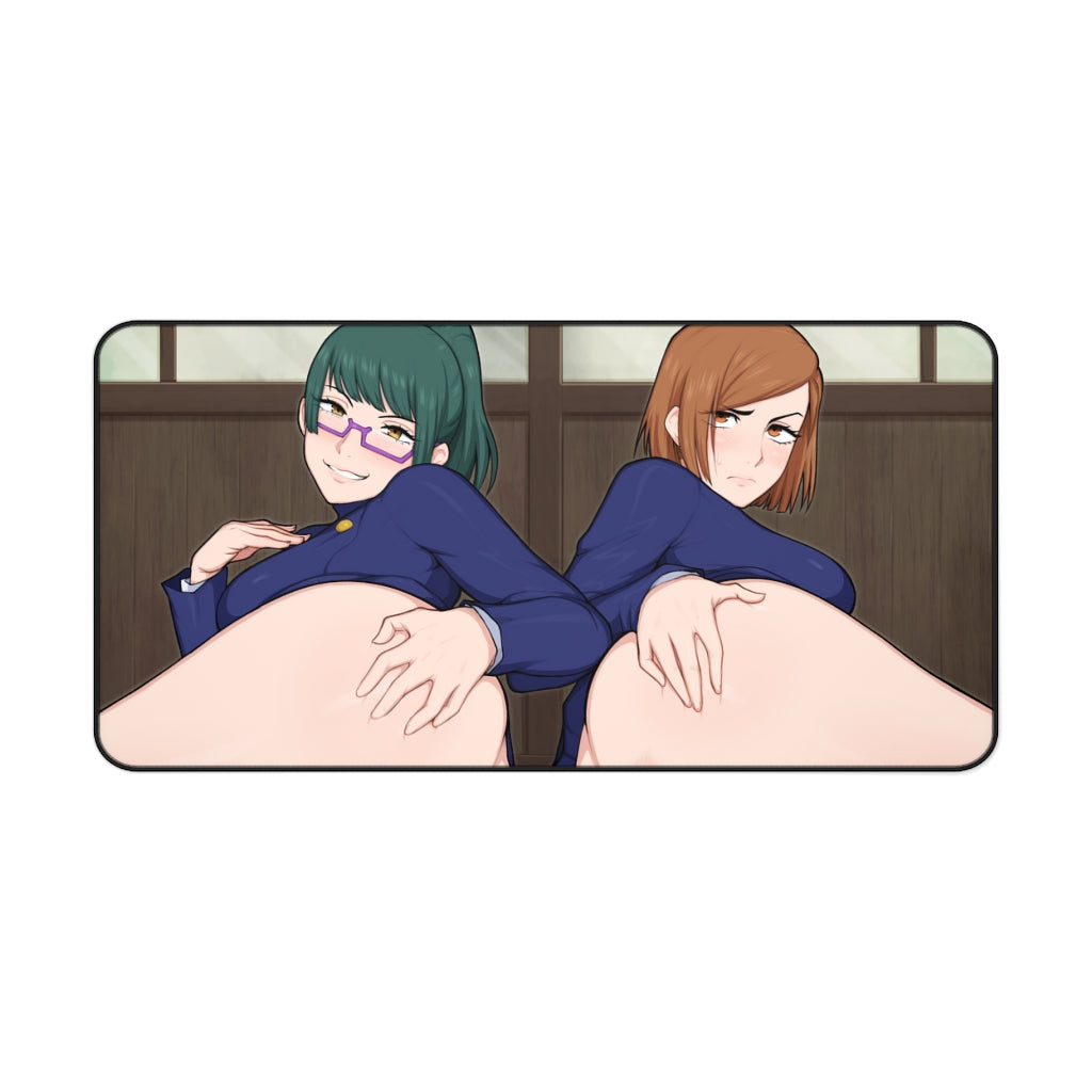 Kugisaki Nobara and Zen In Maki Jujutsu Kaisen Hentai Nude Butts Desk Mat - Lewd Mousepad - Anime Girl Playmat