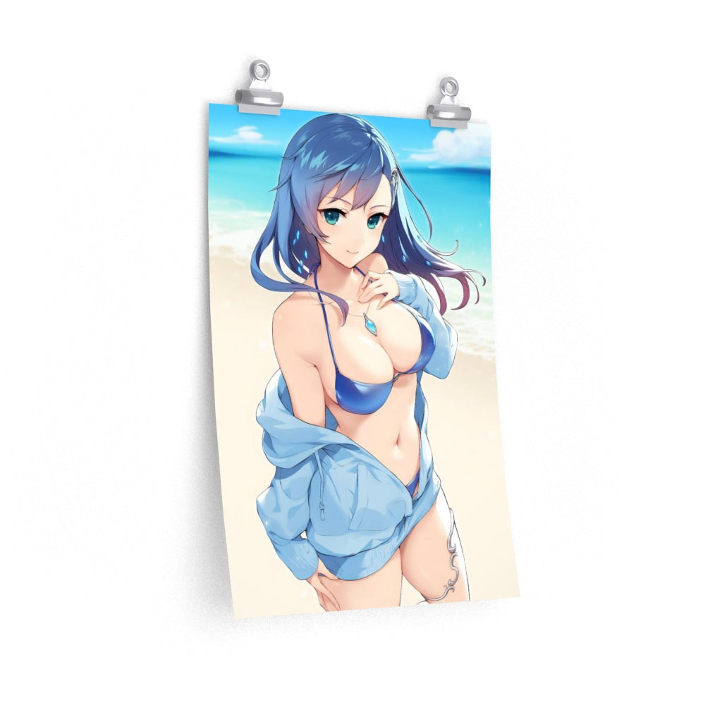 Maria Traydor Bikini Star Ocean Ecchi Poster - Lewd Premium Matte Vertical Poster - Adult Wall Art