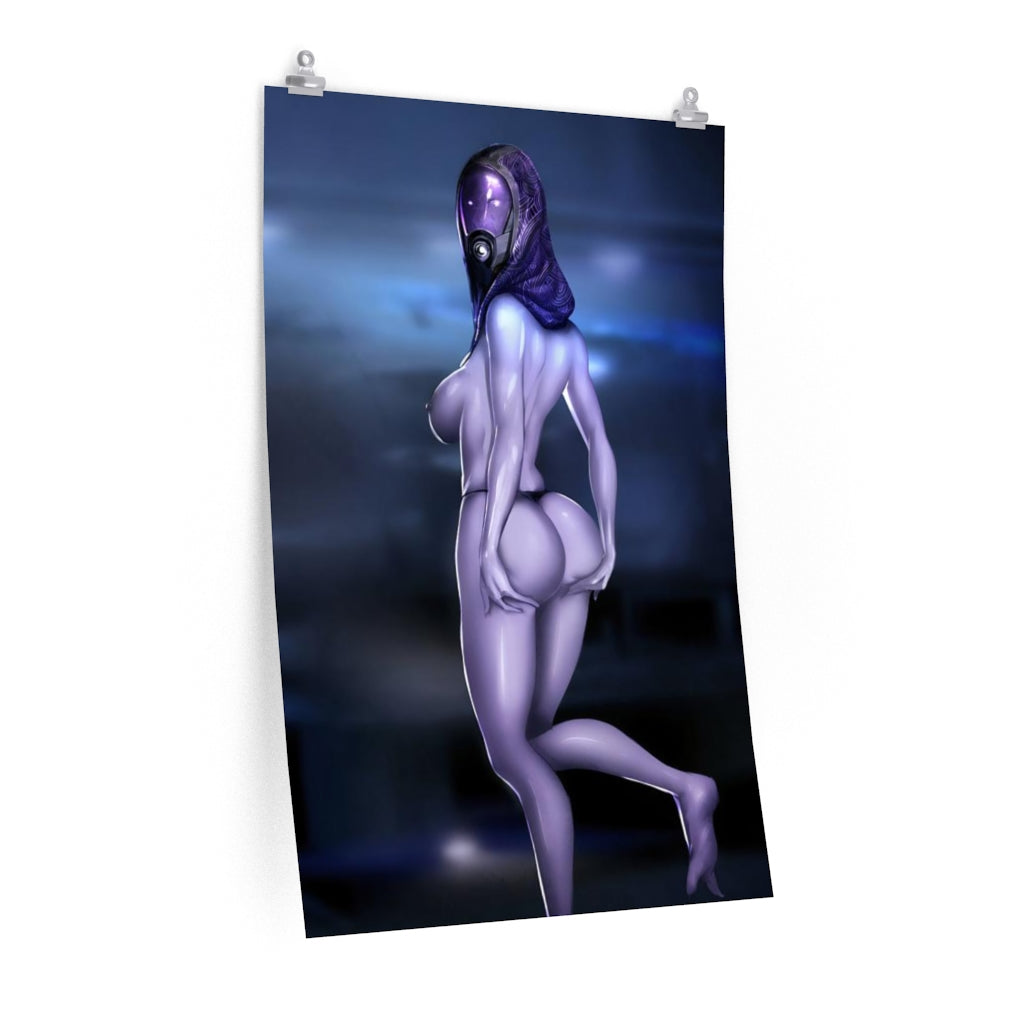 Thick Butt Nude Tali Zorah Mass Effect Ecchi Poster - Lewd Premium Matte Vertical Poster - Adult Wall Art